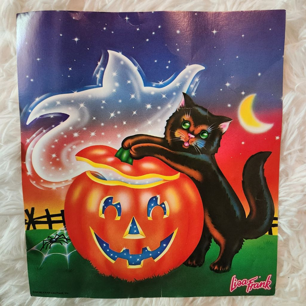 Rare Vintage Lisa Frank Halloween Poster